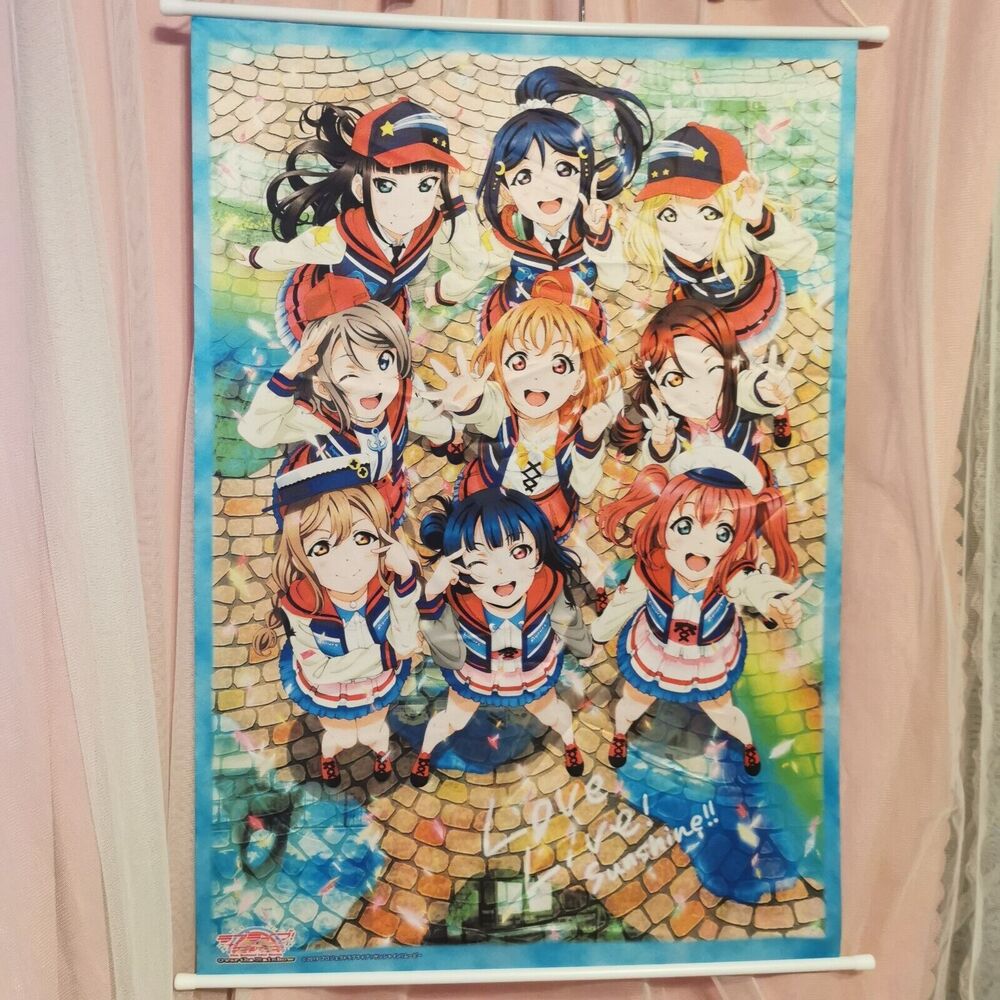 Aquors Love Live Tapestry LLSIF Anime Wall Scroll Art Poster Japan Manga Cosplay